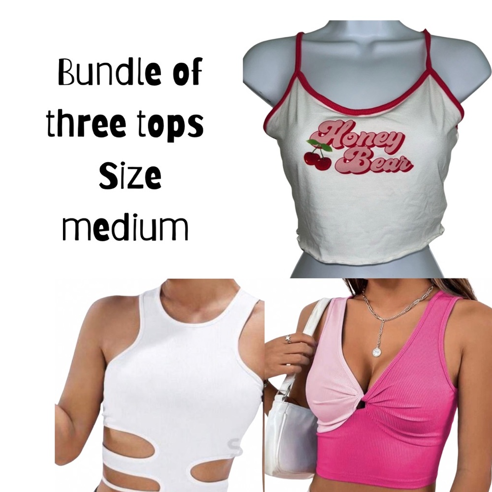 Three SHEIN Tops Size Medium New Without Tags